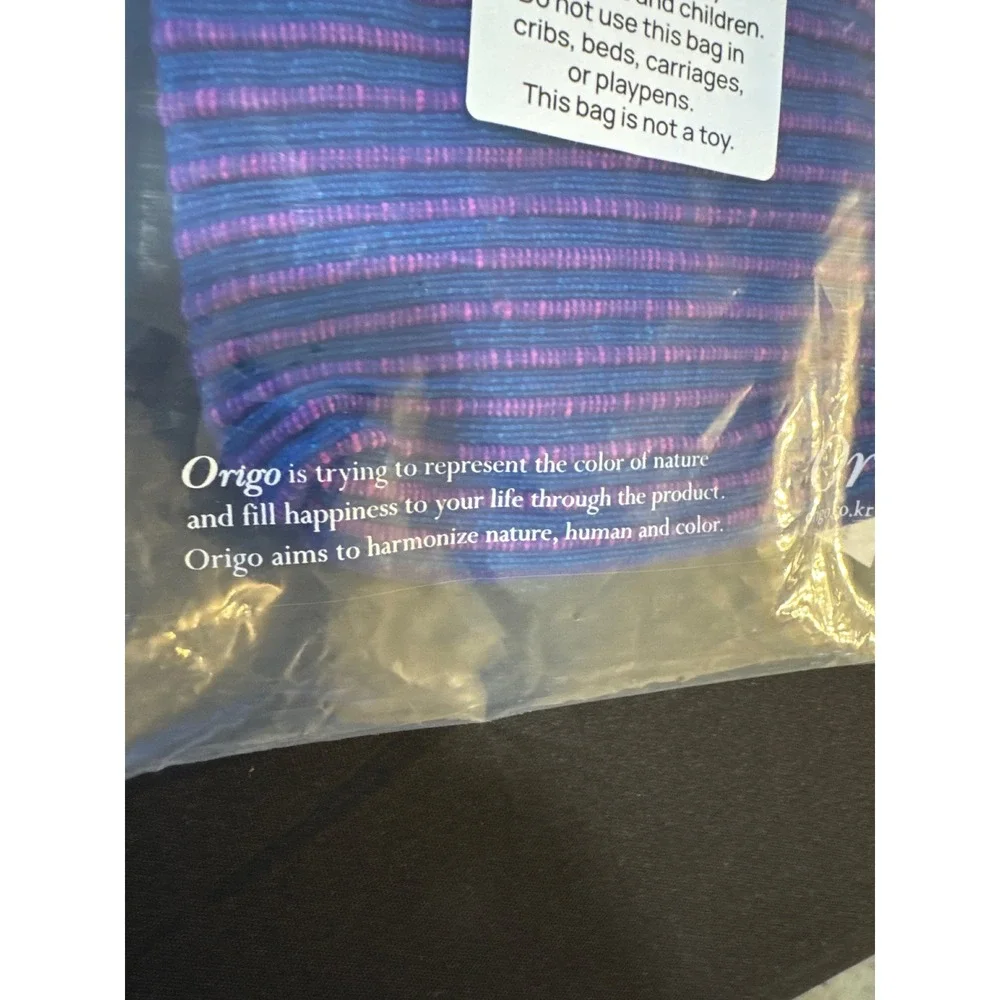 Origo Color Your Life Mini Crossbody Bag Handwoven Woven Purple Blue Pink NWT